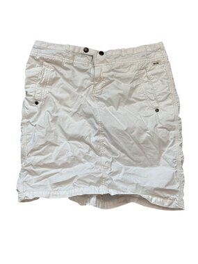 Converse One Star White Cargo Shorts Size 6 Made In China 100% Cotton